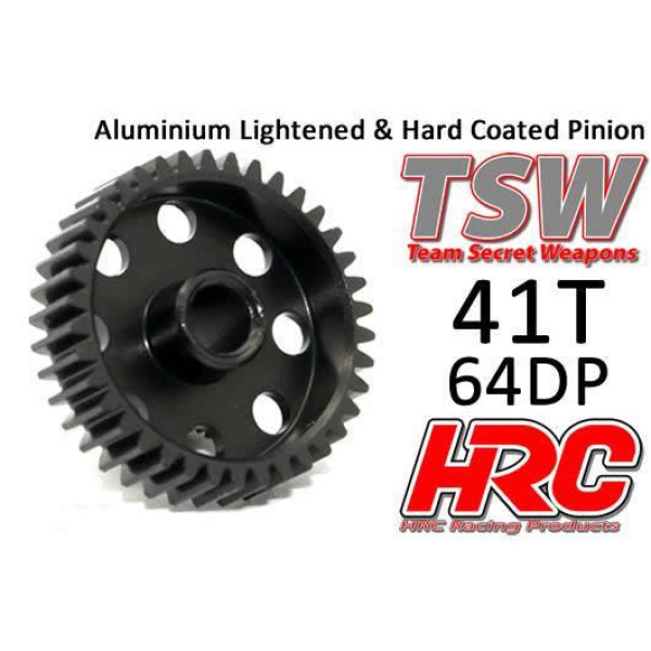 HRC Racing ALu. Lightened & Hard Coated Pinion 64DP  41T  #HRC76441