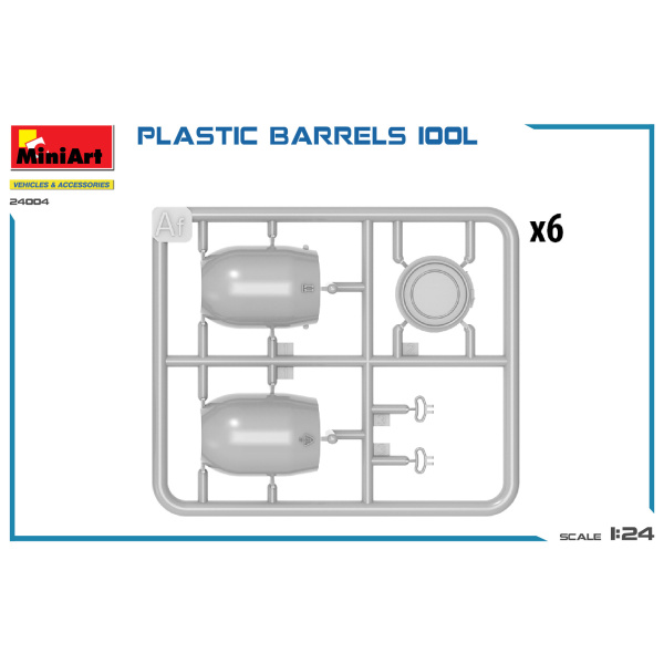 MiniArt 1:24 Plastic Barrels 100L     MA24004 - Afbeelding 2