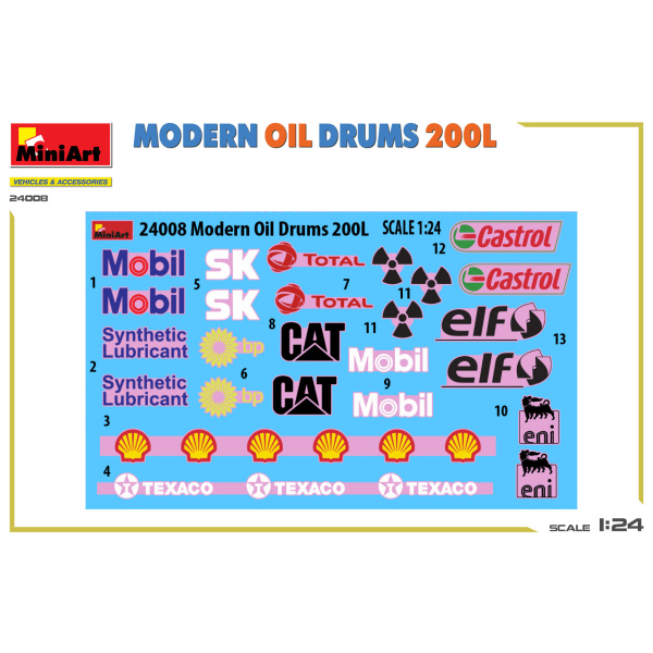 MiniArt 1:24 Modern Oil Drums 200L  MA24008 - Afbeelding 4