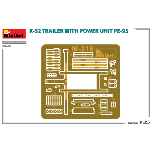 MiniArt 1:35 K-52 trailer whit Power Unit PE-95   MA35426 - Afbeelding 6