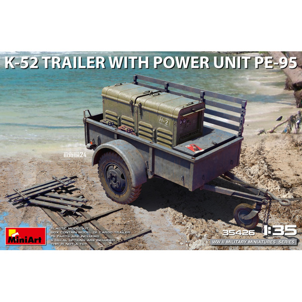 MiniArt 1:35 K-52 trailer whit Power Unit PE-95   MA35426