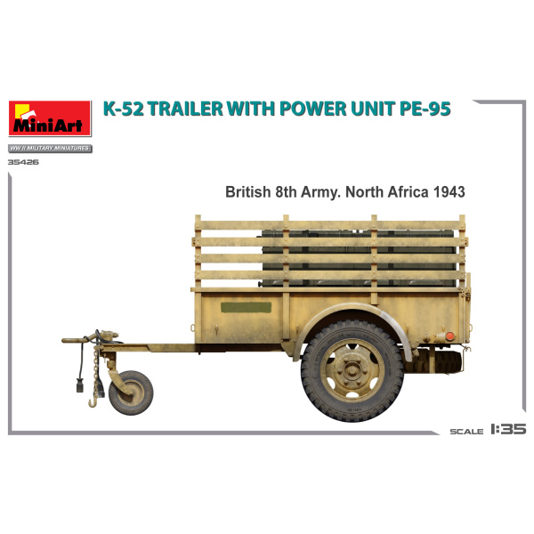 MiniArt 1:35 K-52 trailer whit Power Unit PE-95   MA35426 - Afbeelding 4