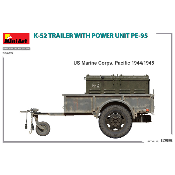 MiniArt 1:35 K-52 trailer whit Power Unit PE-95   MA35426 - Afbeelding 2