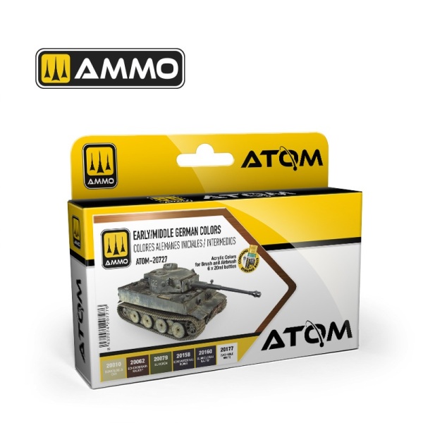 Ammo Mig ATOM Early /Middle German Colors Set  ( 6x20ml )  MIG20727