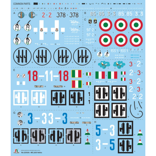 Italeri 1:32 Macchi MC.205 Veltro   IT2519 - Afbeelding 6