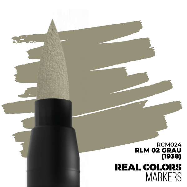 AK Real Colors Markers - RLM 02 Grey (1938)    RCM024 - Afbeelding 2