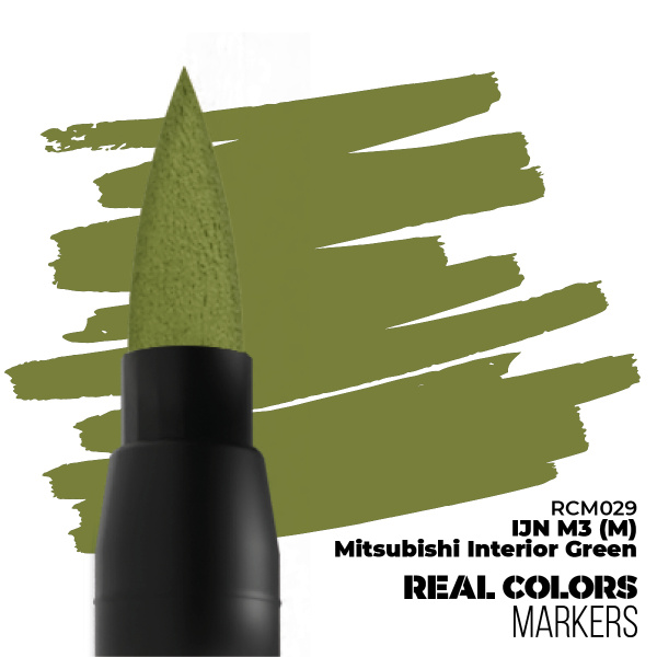 AK Real Colors Markers - IJN M3 (M) Mitsubishi Interior-Green   RCM029 - Afbeelding 2