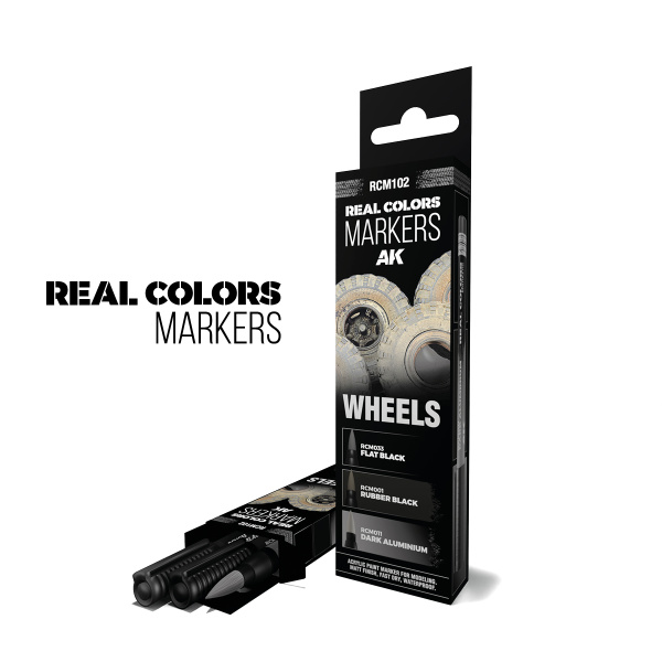 AK Real Colors Markers Set - Wheels  ( 3x )   RCM102