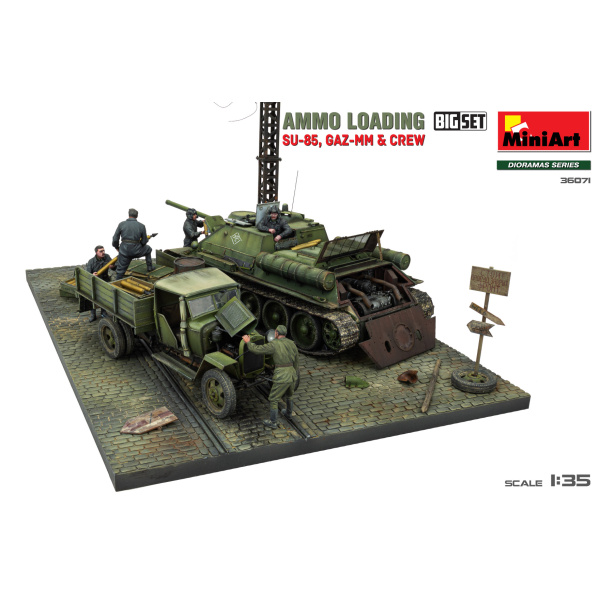 MiniArt 1:35 AMMO LOADING SU-85,GAZ-MM & Crew  Big Set   MA36071 - Afbeelding 5