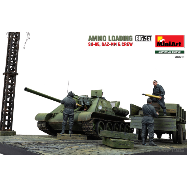 MiniArt 1:35 AMMO LOADING SU-85,GAZ-MM & Crew  Big Set   MA36071 - Afbeelding 2