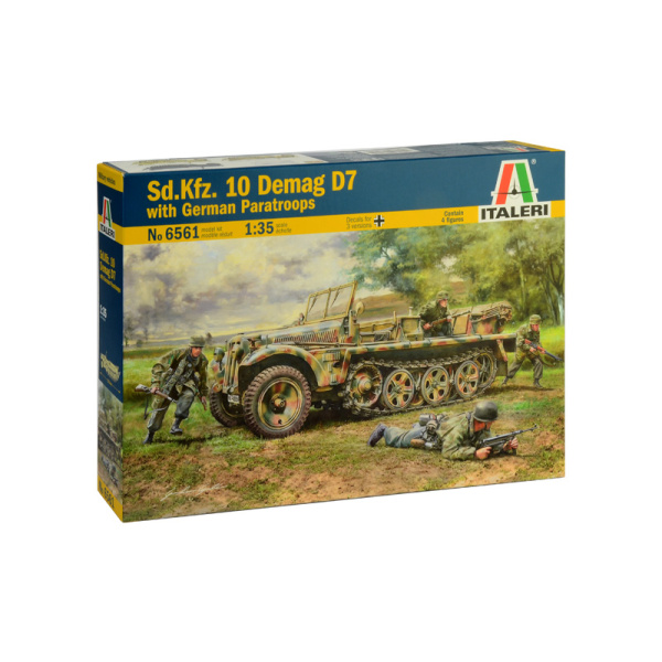 Italeri 1:35 Sd.Kfz. 10 DEMAG D7 w/ German Paratroops   IT6561