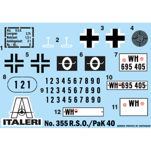 Italeri 1:35 RSO/PAK 40   IT355 - Afbeelding 6