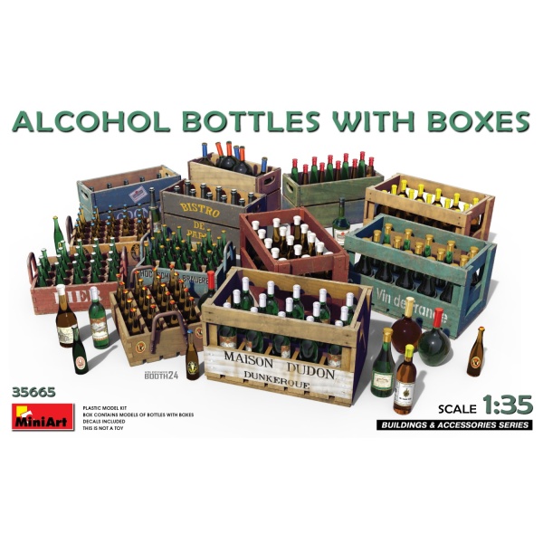 MiniArt 1:35 Alcohol Bottles with Boxes   MA35665