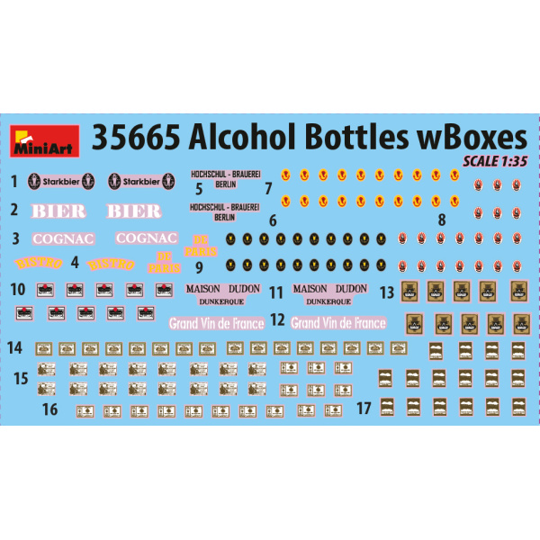 MiniArt 1:35 Alcohol Bottles with Boxes   MA35665 - Afbeelding 8