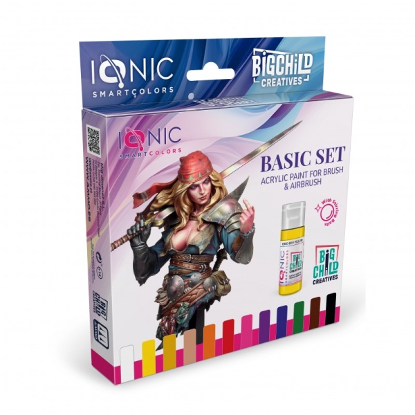 Ionic Acrylic Paint Smart Colors Basic Set 12x20ml   IO-0500