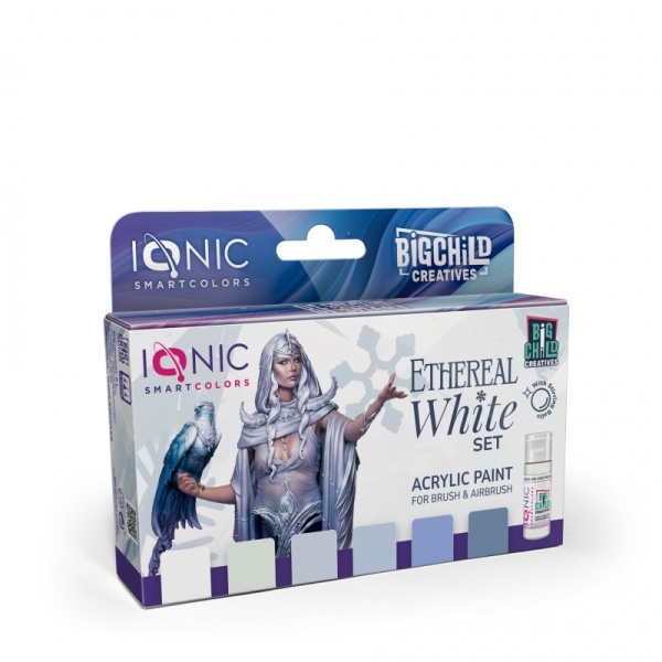 Ionic Smart Colors Acrylic Paint ETHEREAL WHITE Set  6x20ml  IO-0503