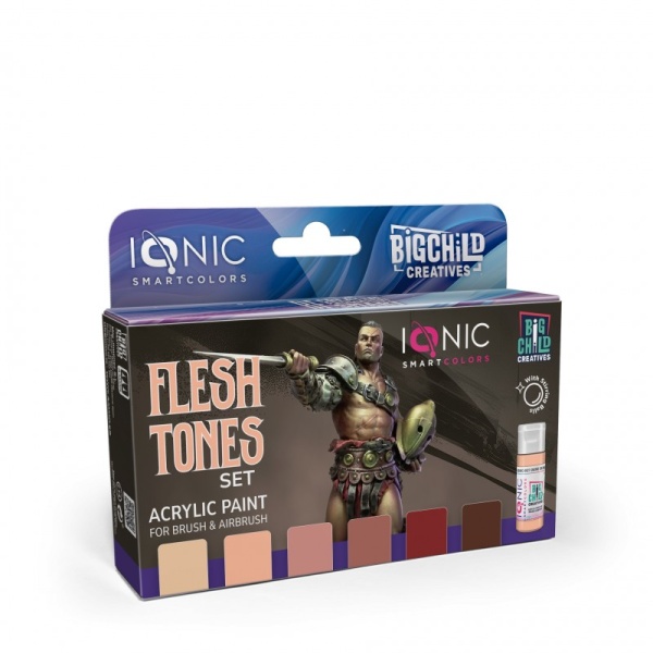 Ionic Smart Colors Acrylic Paint FLESH TONES Set  6x20ml  IO-0505