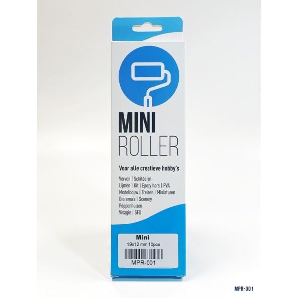 MBE Mini Roller Set Mini  19x12mm  10 stuks   MPR-001