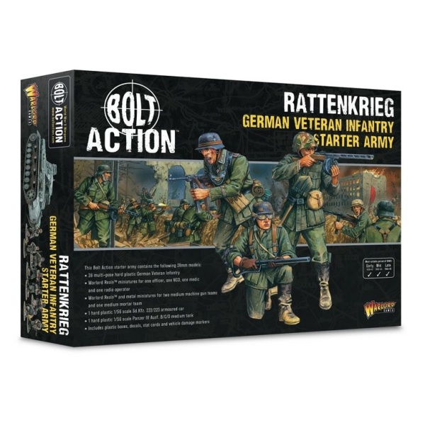 Bolt Action RATTENKRIEG German Veteran Infantry Starter Set   402612103