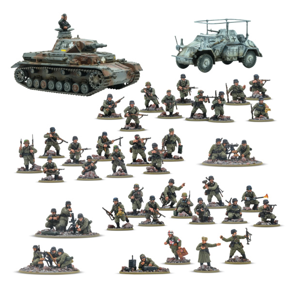 Bolt Action RATTENKRIEG German Veteran Infantry Starter Set   402612103 - Afbeelding 2