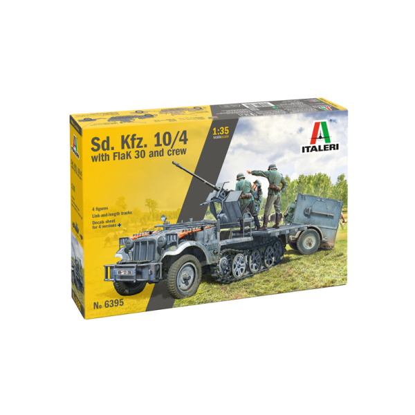 Italeri 1:35 Sd.Kfz. 10/4 with Flak 30 and Crew   IT6395