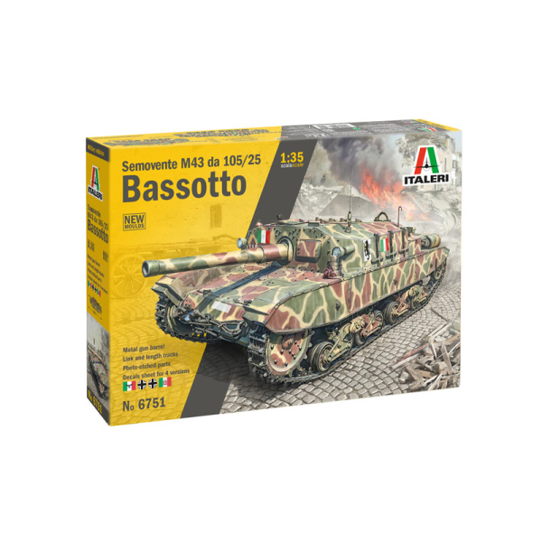 Italeri 1:35 Semovente M43 da 105/25 Bassato   IT6751