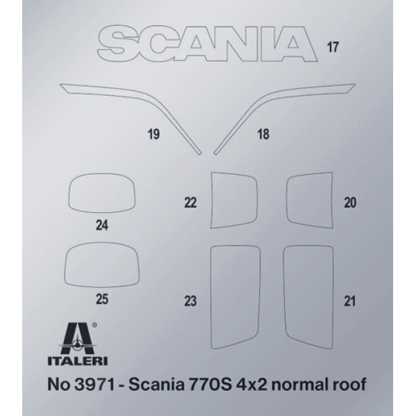 Italeri 1;24 Scania S770 4x2 Normal Roof " Grey Cab "   IT3971 - Afbeelding 13