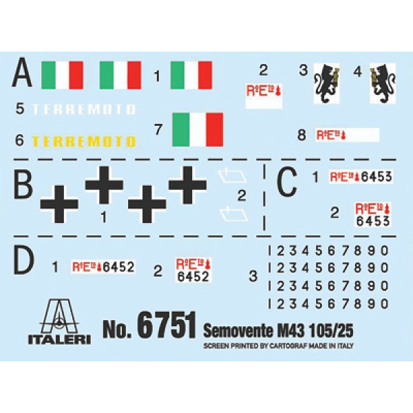 Italeri 1:35 Semovente M43 da 105/25 Bassato   IT6751 - Afbeelding 10