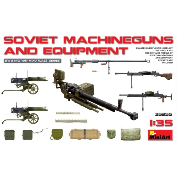 Miniart 1:35 Soviet Machineguns and Equipment #35255