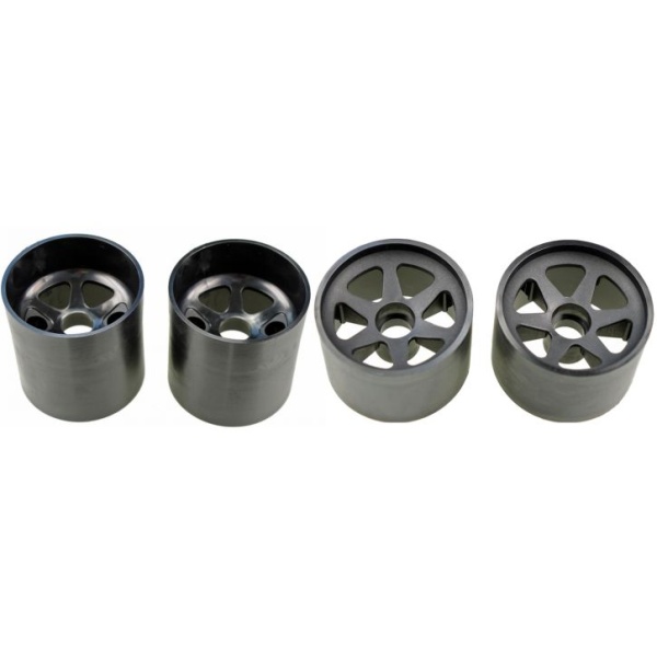 Tamiya 5-Speich Felgen Set fur Gruppe C 1:10  Zwart  (4)