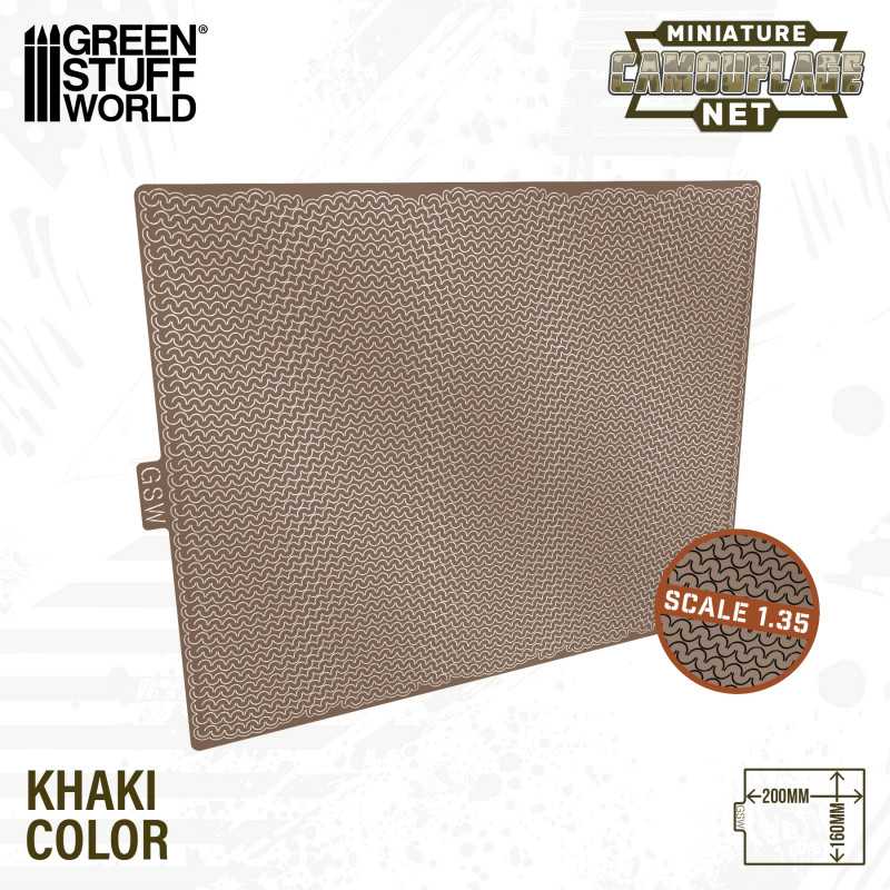 Green Stuff 1:35 Miniatures Camouflage Nets  Khaki  GSW13564