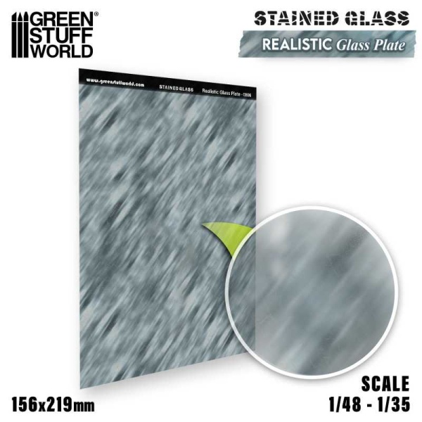 Green Stuff Realistic Glass Plate voor 1:48/1:35  GSW1396 - Afbeelding 2