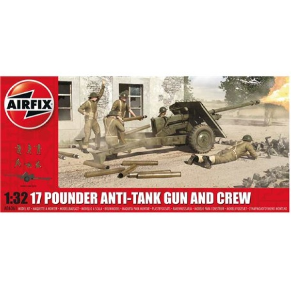Airfix 1:32  17 Pounder Anti-Tank Gun And Crew  AF06361