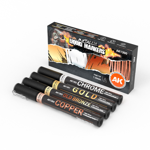 AK Interactive Liquid Markers set 4 AK1300