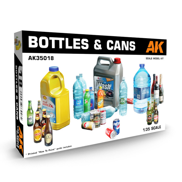 AK Interactive 1:35 Bottles & Cans AK35018