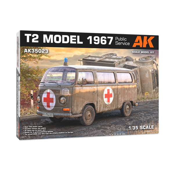 AK Interactive 1:35 VW T2 Model T2 1967 Public Service AK35023