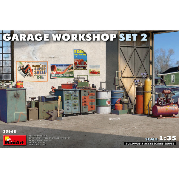 MiniArt 1:35 Garage Workshop Set 2  MA35668