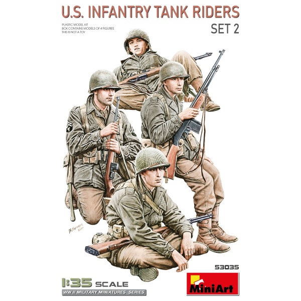Miniart 1:35 U.S. INFANTRY TANK RIDERS. SET 2 MA53035