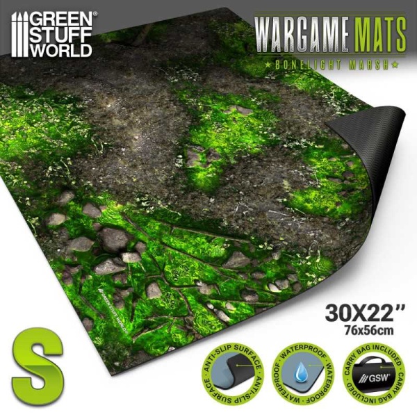 Green Stuff Neoprene Mat 22x32" Boneblight Marsh (56x76cm) GSW5866