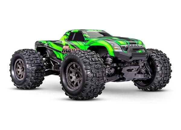 Traxxas 1:12 Mini Maxx BL-2s incl battery & USB charger TR107154-1-GRN