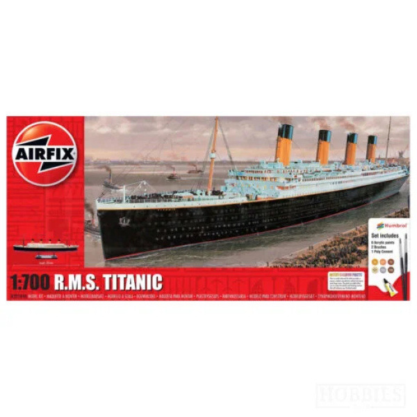 Airfix 1:400 R.M.S TITANIC  incl lijm,verf,kwastje  AF50146A
