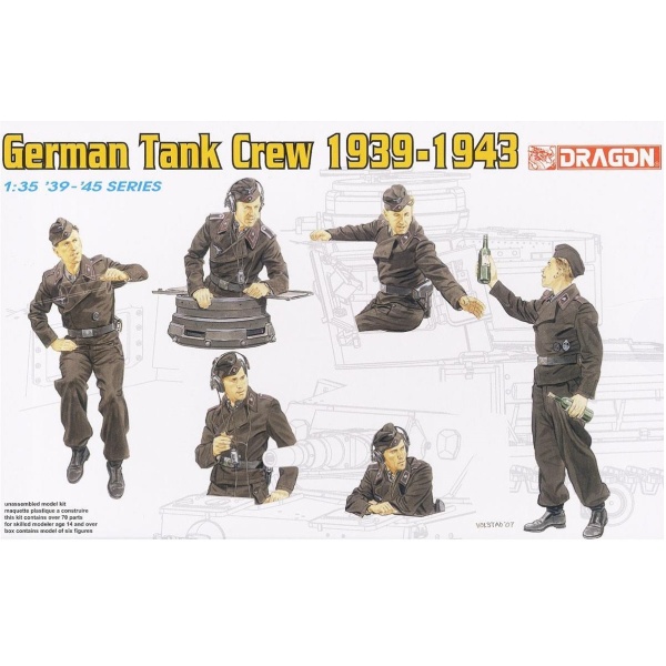 Dragon 1/35 GERMAN TANK CREW 1939-1943 DR6375