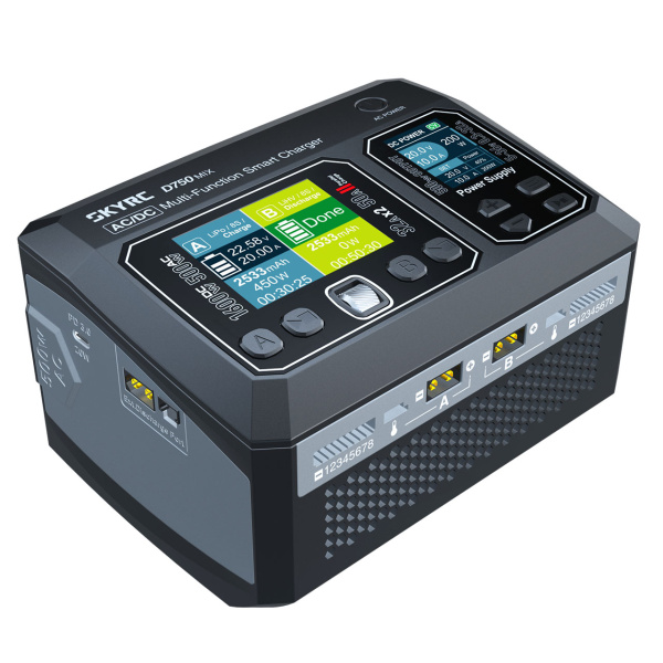 SkyRC D750 MIX Charger LiPo 1-8s 32A 500W AC SK100201-01 - Afbeelding 3
