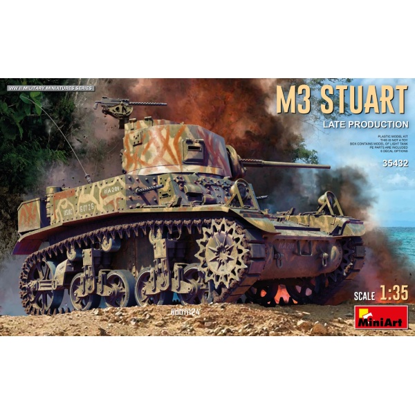Miniart 1:35 M3 STUART LIGHT TANK. LATE PROD. MA35432