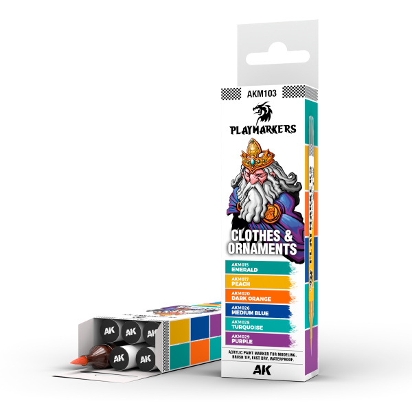 AK CLOTHES & ORNAMENTS – PLAYMARKER SET AKM103