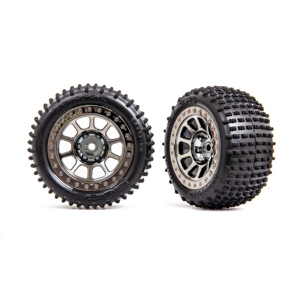 Traxxas 1:10 Multi-Spoke 2.2" Wheels with Alias Tires (2) TRX2470T