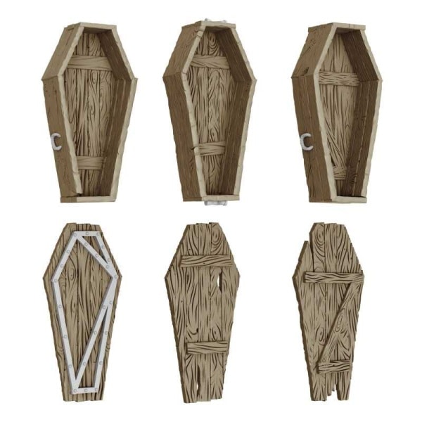 Green Stuff World Dungeon Wooden Coffins 1:48 GSW12721