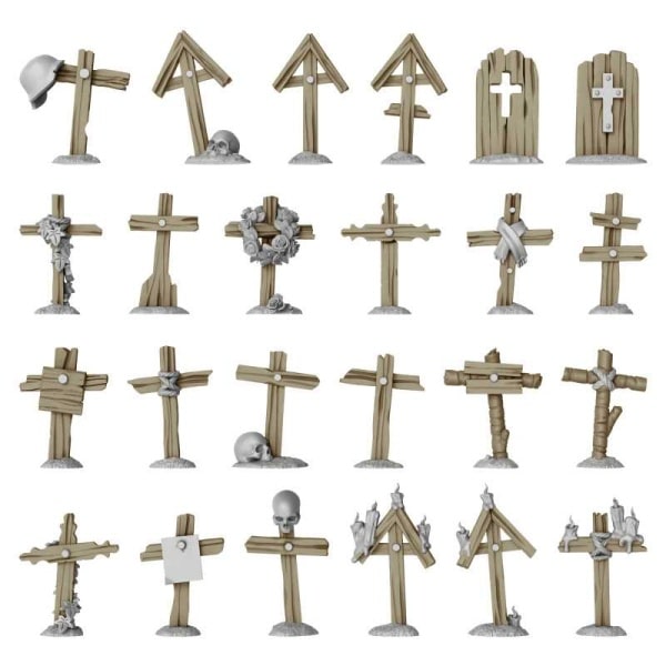 Green Stuff World Trench Wooden Crosses 1:48-1:35 GSW12722