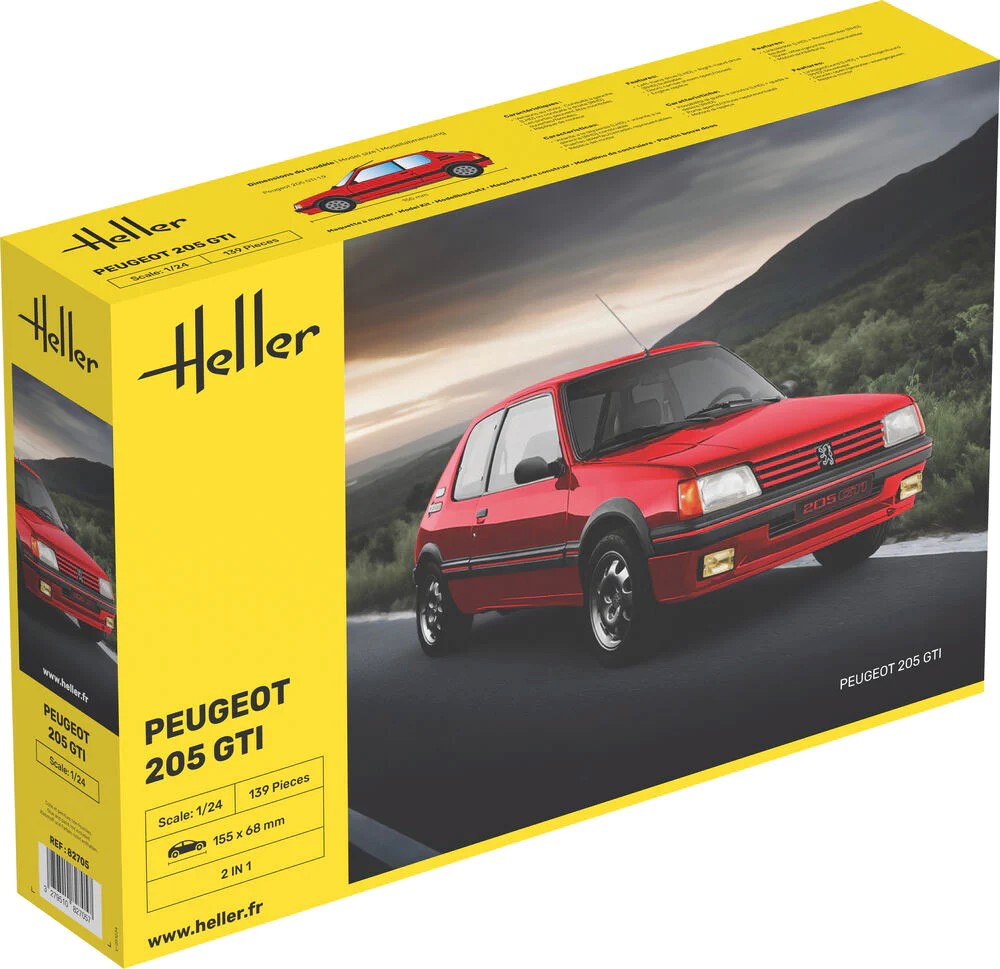 Heller 1:24 Peugeot 205 GTI 1/24 HE82705