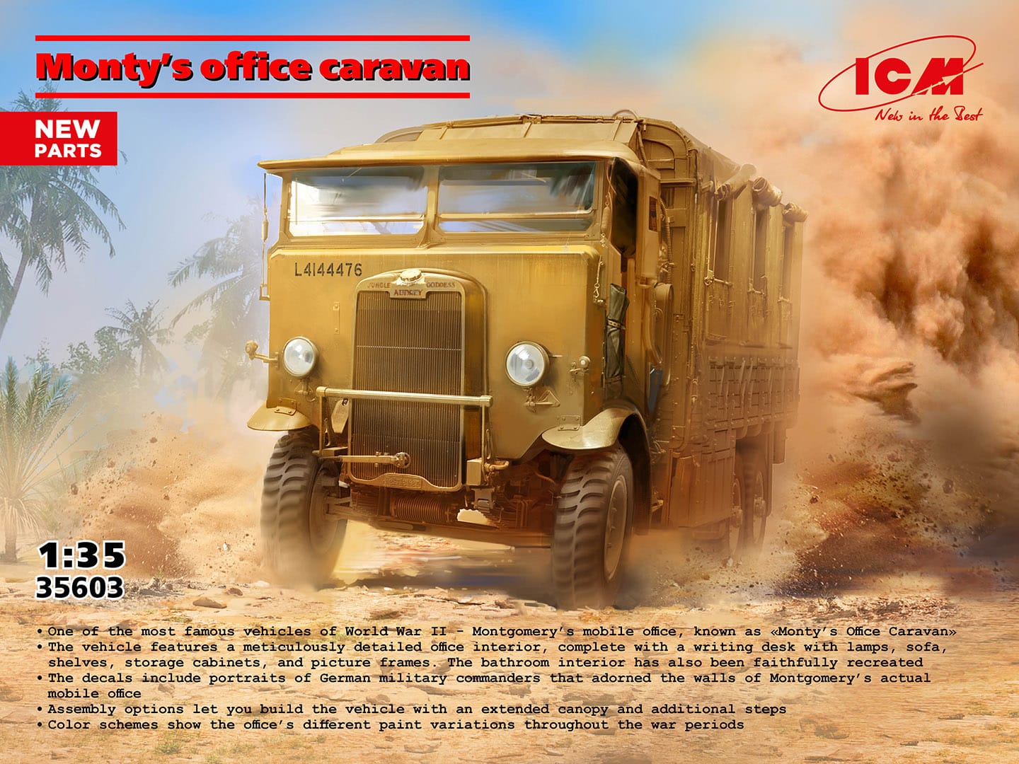 ICM 1:35 Monty’s office caravan ICM 35603